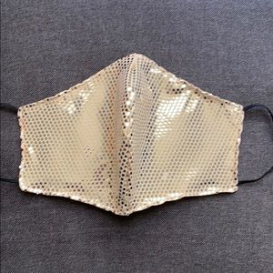 Gold Sequin Face Mask